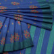 Exclusive Royalblue Silk Tissue Sanganeri by Abaranji 